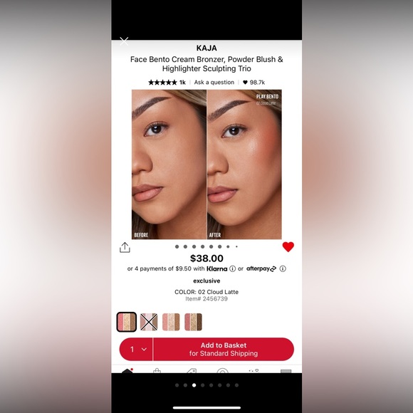 2xKAJA face bento sculpting trio k-beauty makeup - Picture 3 of 8